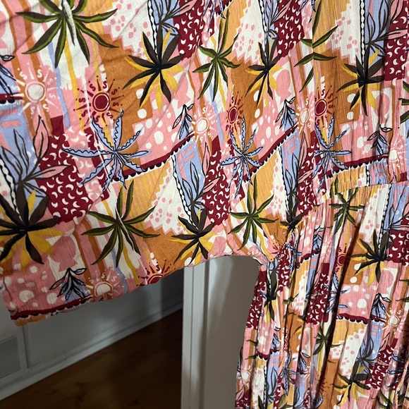 💝 3X Angie Multicolor Abstract Print Tunic Swimsuit Cover up - Picture 6 of 12